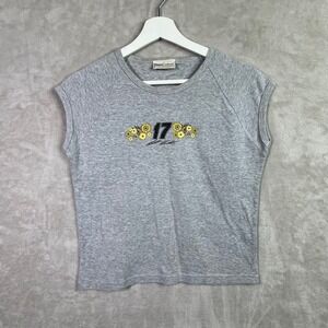 Vntg Matt Kenseth #17 Floral NASCAR Tee XL(XS) Team Caliber Y2K Baby Fit Cap USA